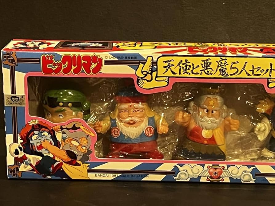 美品 バンダイ製 ビックリマン ソフビ フィギュア セット 天使vs悪魔 バンダイ製 ビックリマン ソフビ フィギュア セット 天使vs悪魔