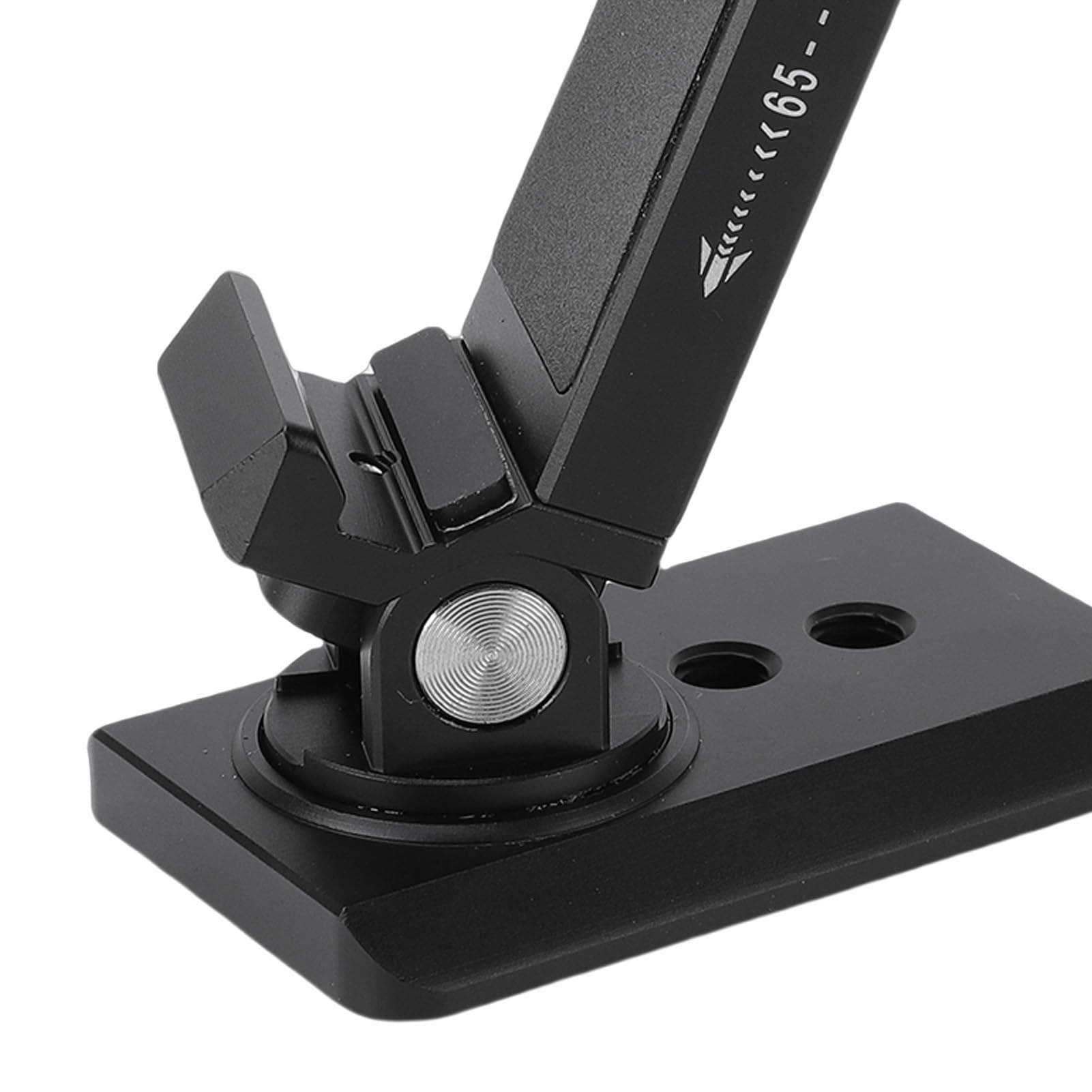 Fockety Supporto per Treppiede per Telefono, Morsetto Regolabile da 60 a 100 Mm in Lega di Alluminio, Rotazione di 360 Gradi, Inclinazione di 110 Gradi, Adattatore per Supporto per Smartphone per