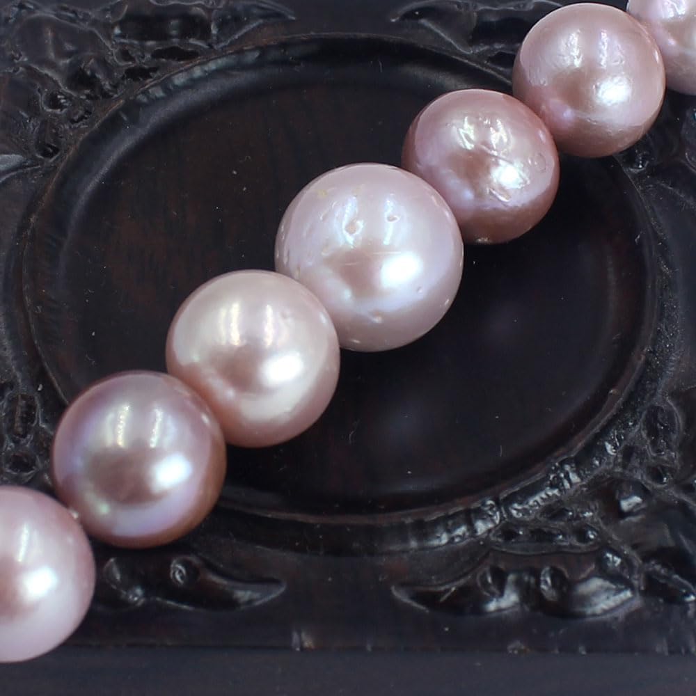 Natural 11-13mm Round 5A Grade Multi Edison Freshwater Pearl Graduated Gemstone Jewelry Making Loose Beads for Necklace Strand 16"