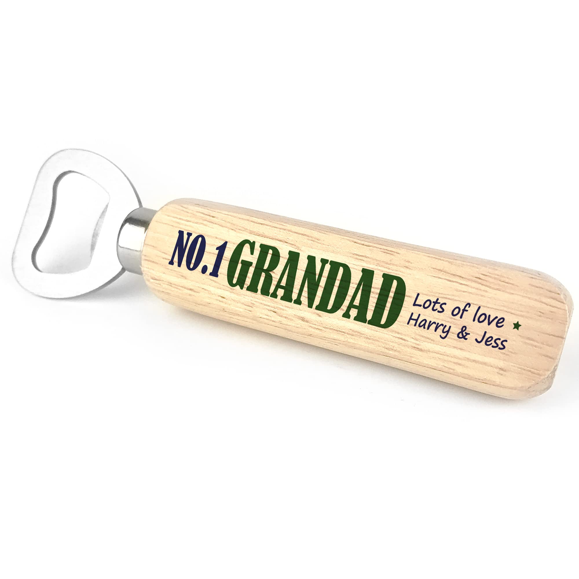 Red Ocean Personalised Grandad Bottle Opener Gift for Christmas Birthday from Grandchild Novelty Grandparent Gifts