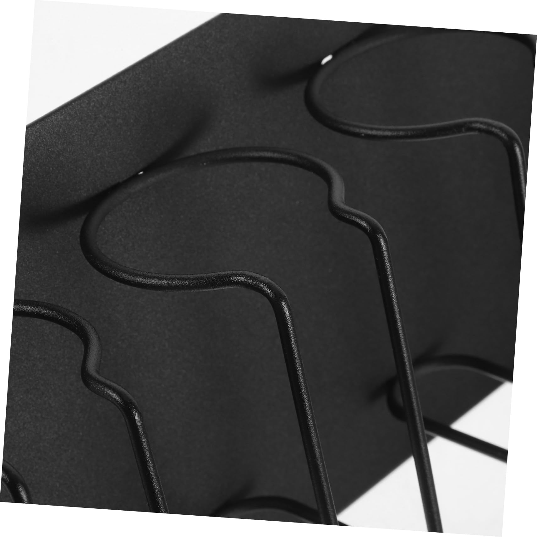 WOONEKY Soporte de Pared para Secador y Recortadora de Pelo, Acero Inoxidable Negro, Organización Segura para Salón y Baño