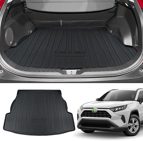 Miniatura 1 de Powerty Compatible con el forro de carga Toyota RAV4 2023 2022 2021 2020 2019 tapete de maletero trasero para todo tipo de clima, 3D, protector