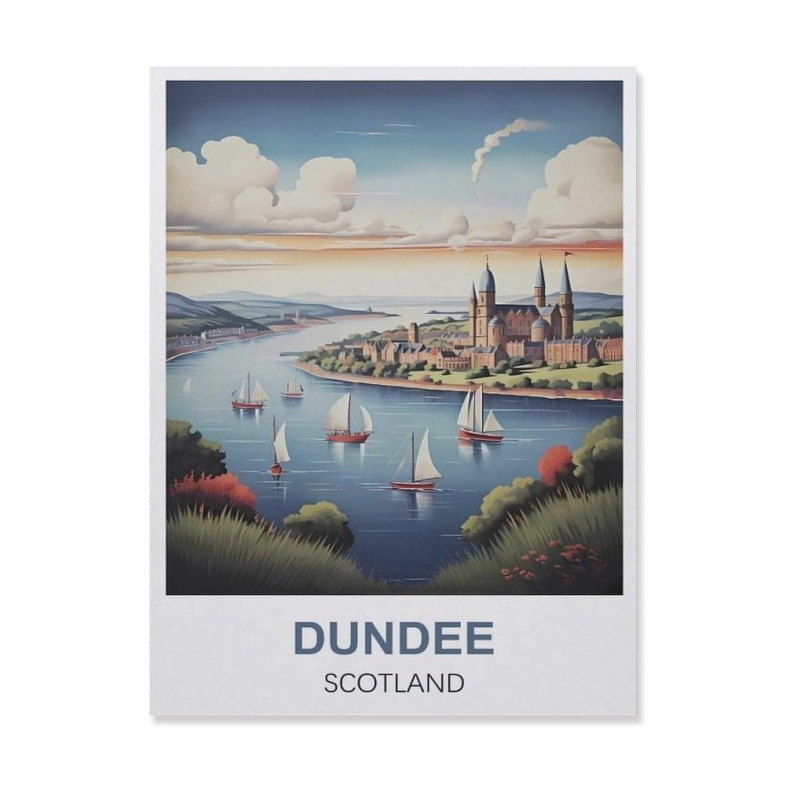 Vintage Metal Tin Sign，Dundee Scotland(20x30cm）