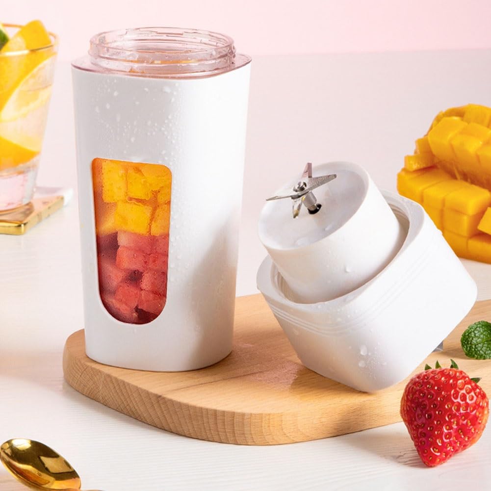 Frullatore Mini Milkshakes Smoothie Shake Mixer Frullatore Per Smoothie Di Frutta Shake Montato Frullatore Smoothie USB Con Bottiglia Tritan Da 350 Ml Per Ghiaccio Tritato, Gaspachos, Composte, Frutta