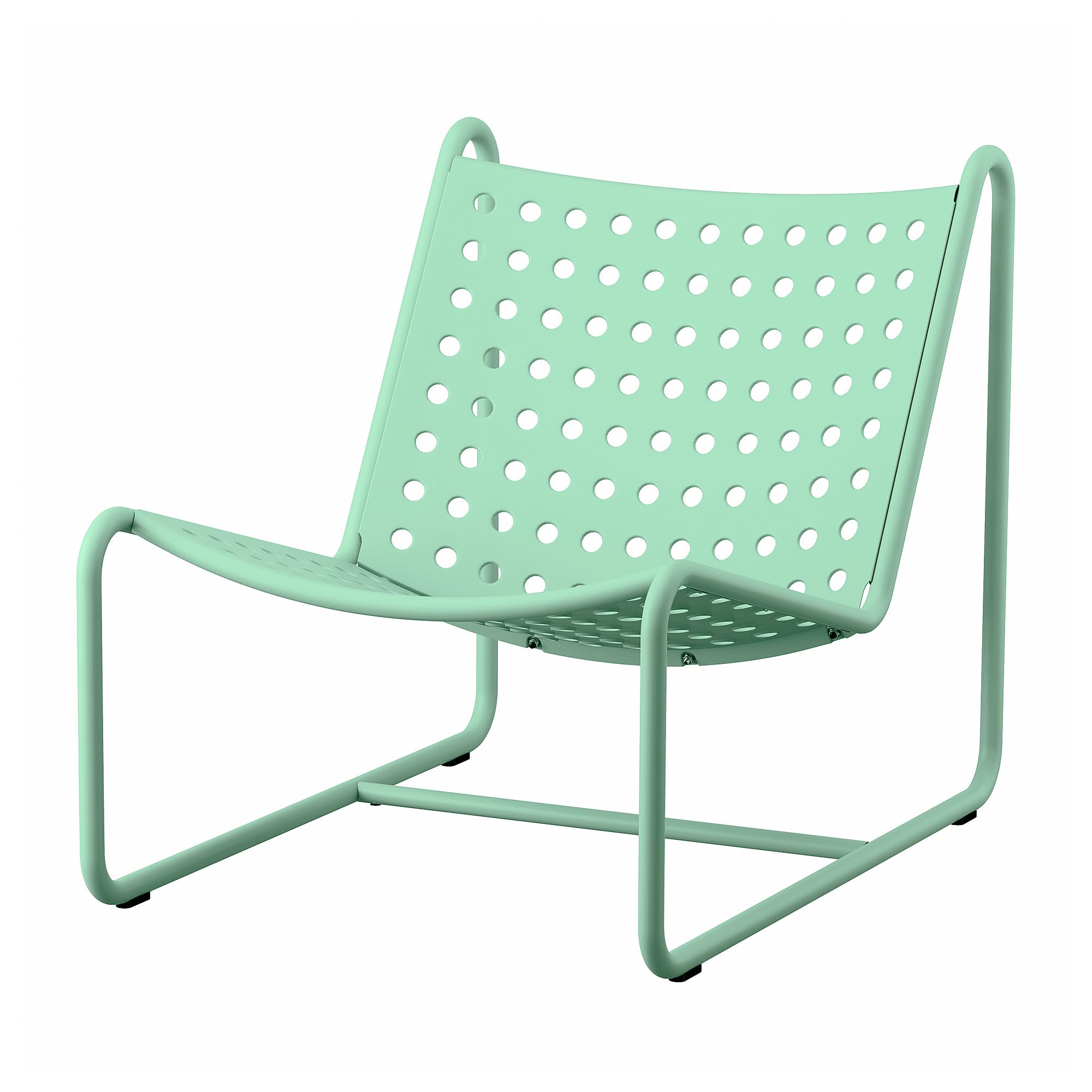 Chaise easy SKOGSÖN vert clair fauteuil de jardin contre le mal de dos
