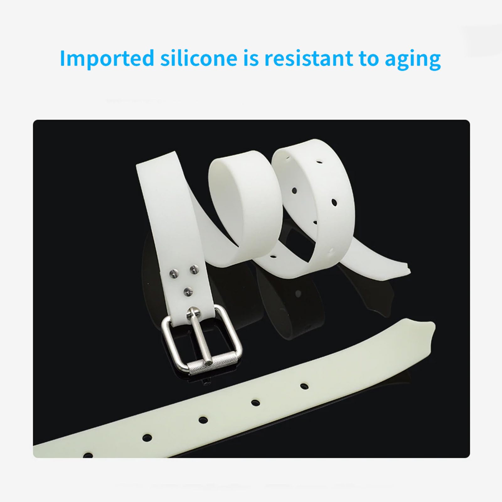 Ceinture de plongée en silicone avec boucle à dégagement rapide pour plongée avec tuba