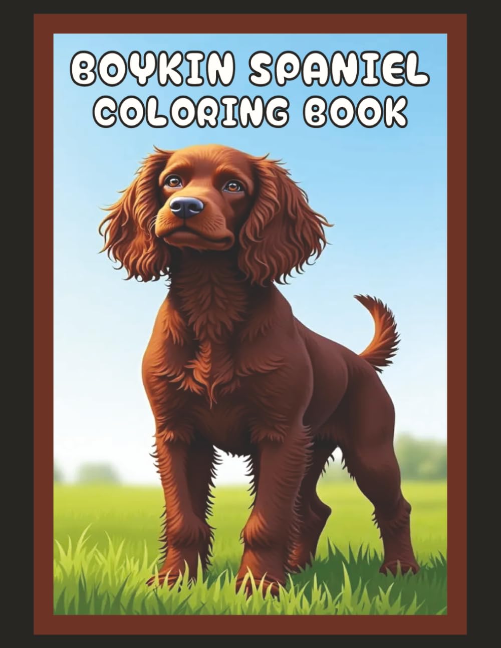 Boykin Spaniel Coloring Book: Realistic Dog & Puppy Picture Pages with 60 Lined Drawings of Doggy Outdoor Adventures in Park, Mountain, City, Lake, ... Scenes + More | Art Gift for Kids and Adults