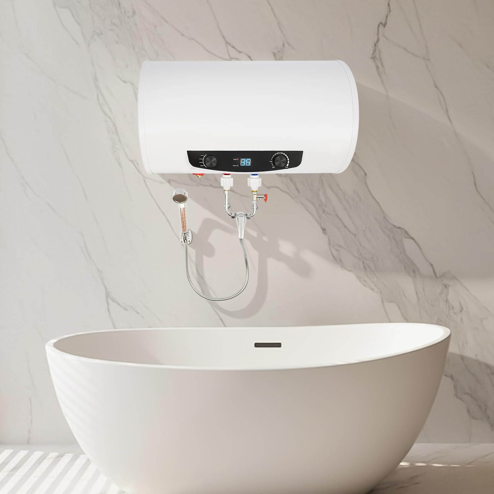 Scaldabagno elettrico da 2000 W, scaldabagno da parete da 70 l