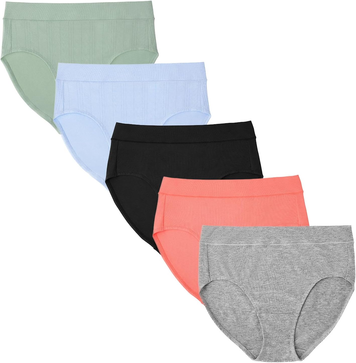 Member's Mark Cotton Panties for Women Pack Comfortable Womens Underwear Hipster Bikini Briefs - Fashion Pack X-Large