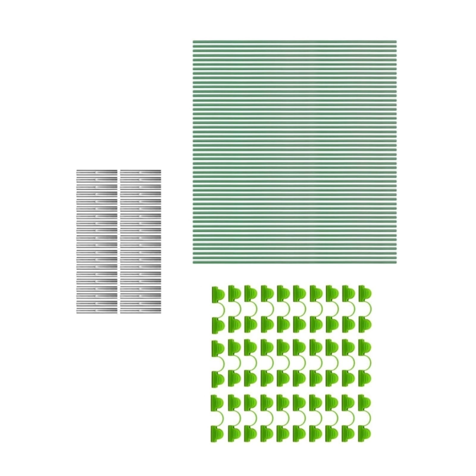 Archi per Serra Orto Serra a Tunnel for la Coltivazione di Fiori a Cerchio, Telaio in Fibra di Vetro for reti da Giardino, aiuola rialzata, Ombra for Piante(50PCS)