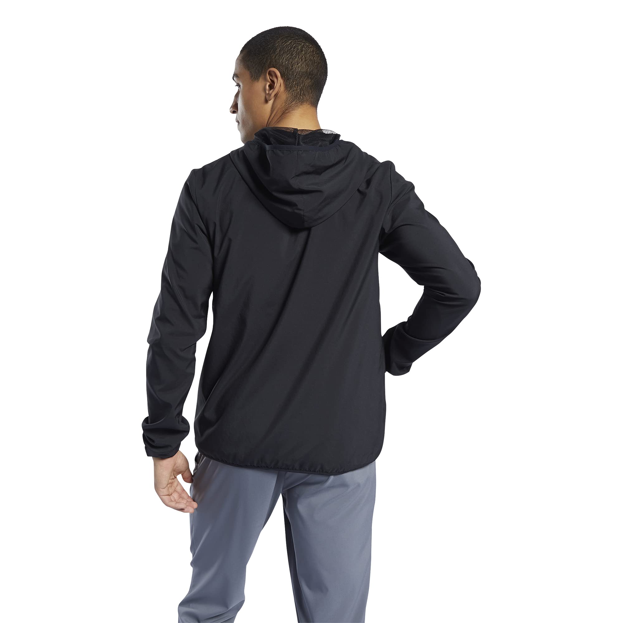 Reebok Men's Training Essentials Woven Jacket, Black - Image 2