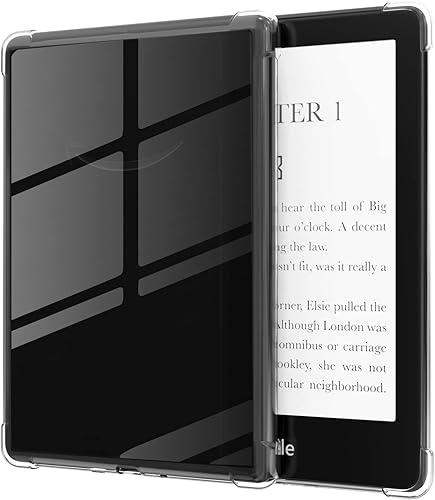 Miimall Funda compatible con Kindle Paperwhite de 567 generación, TPU suave, ligera, delgada, panel trasero, a prueba de golpes, funda protectora