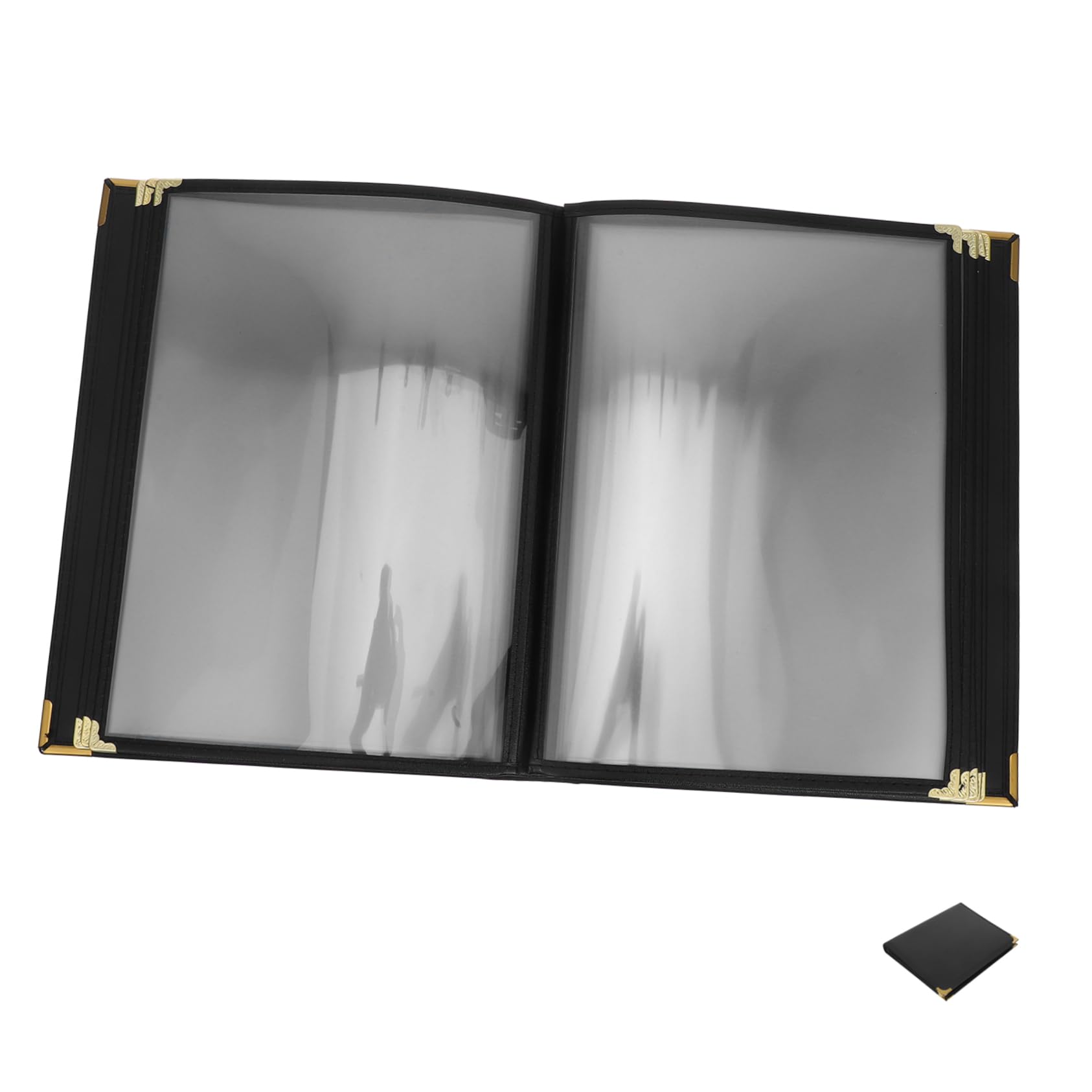 Cabilock Portamenús de Pvc Transparente para Restaurante y Hotel, Fácil de Limpiar, Diseño Multifuncional, Adecuado para Cartas y Listas de Precios