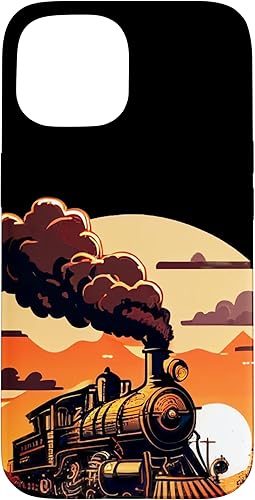 Miniatura 10 de iPhone 7 Plus8 Plus tren ferroviario tren de vapor conduciendo en caso de puesta de sol