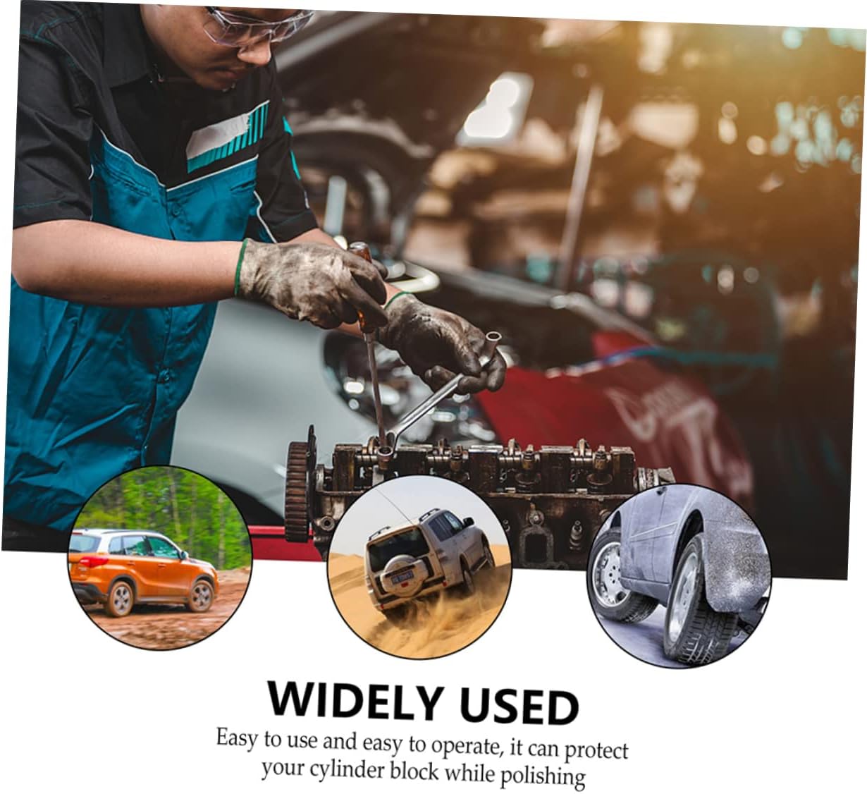 3pcs Car Engine Brake Cylinder Hone Tool Flexible Honing Tool for Vehicle Motorcycle and Industrial Equipment Efficient Cylinder Sander High Maneuverability