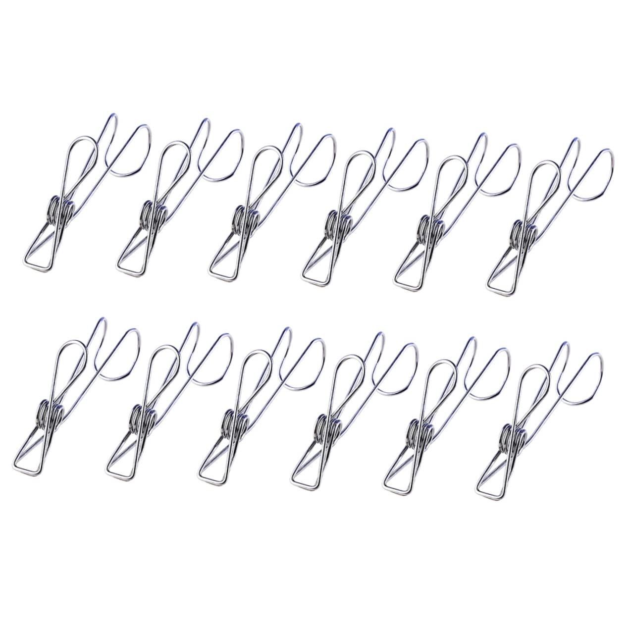 KOMBIUDA 1set Mollette Acciaio Inossidabile Per Asciugare Biancheria Clip Multiuso Per Cucina e Decorazioni Resistente e Pratico Per Uso Domestico e Viaggi