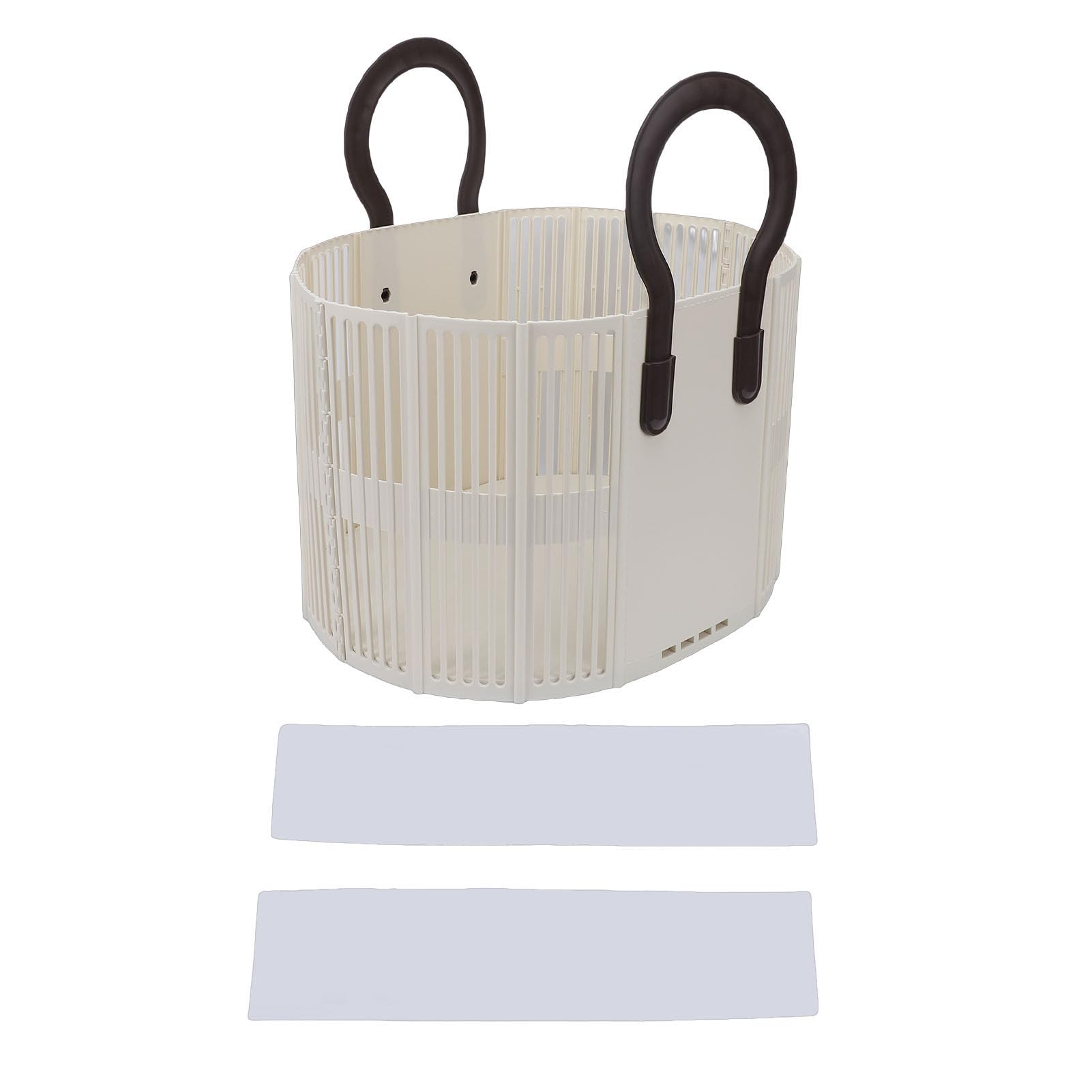 CHICIRIS Cesta para la Colada con Asas, Contenedor de Almacenamiento Duradero, Espacioso y Plegable para la Colada y la Ducha, 45x36x30cm