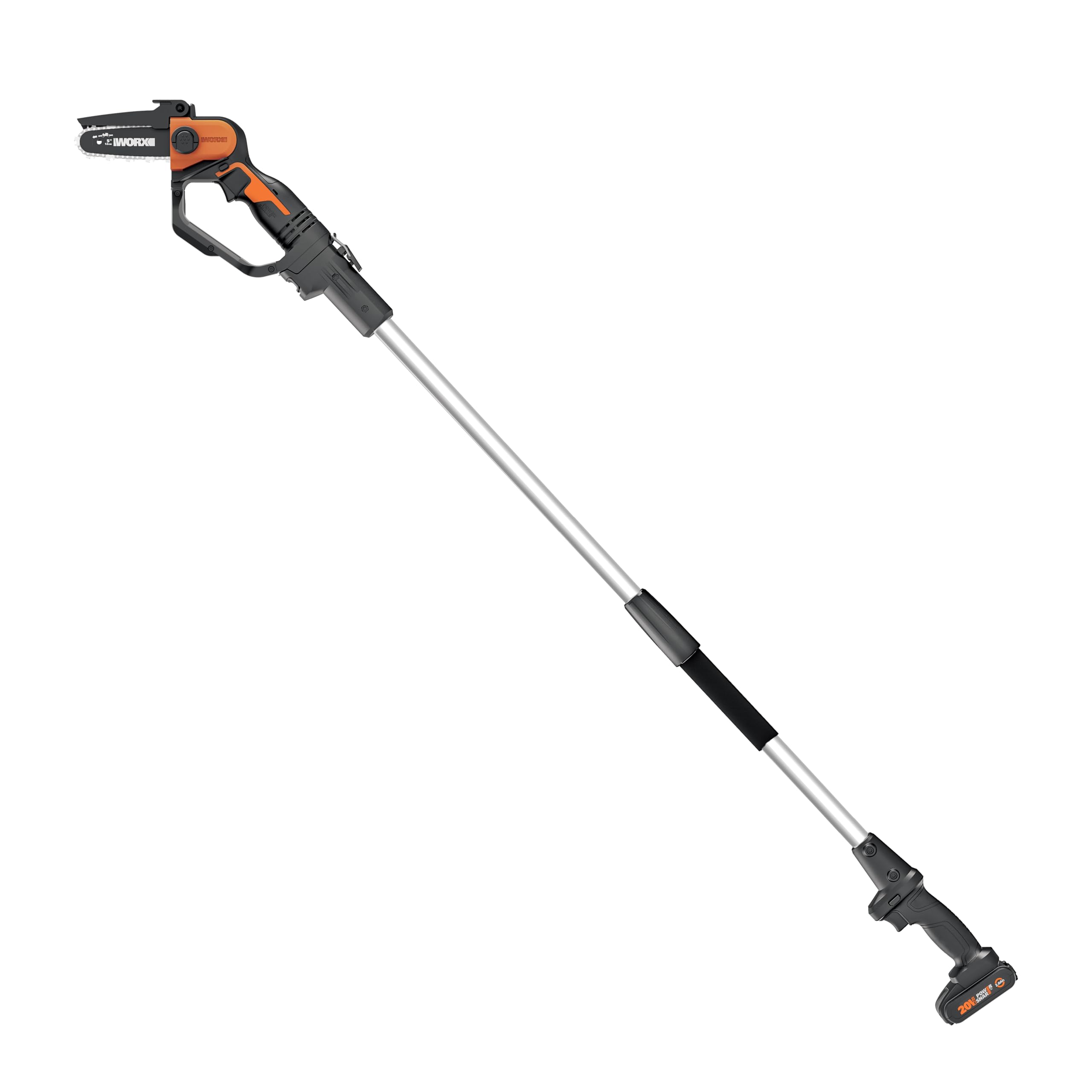 WORX Perche d'Extension WA4301, Pour Élagueuse et Mini Tronçonneuse Worx WG324E, Idéale pour des coupes en hauteur