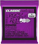 Ernie Ball Super Slinky Classic Rock n Roll Pure Nickel Wrap Chaînes de guitare électriques - 9-42 Courbe
