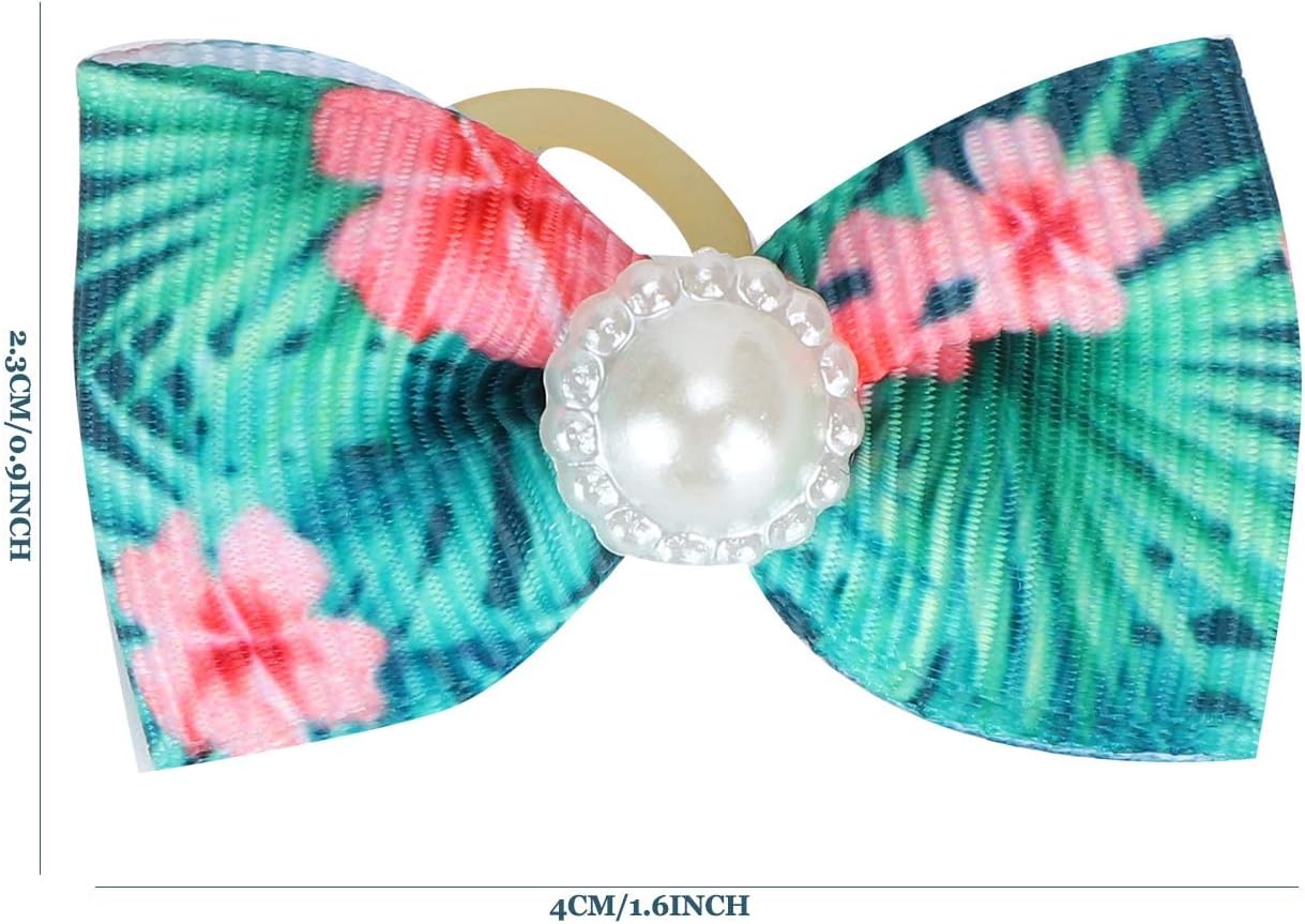 25 Pieces Dog Hair Bows, Fruit Pattern, Pet Hair Bows, Bow, Rubber Band for Puppies, Hair Care Accessories with Bow, Default 5