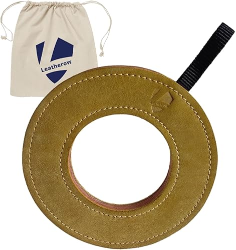 Juguetes de cuero para perros pequeños cachorros. 100% cuero genuino, sin rellenos nocivos (anillo)