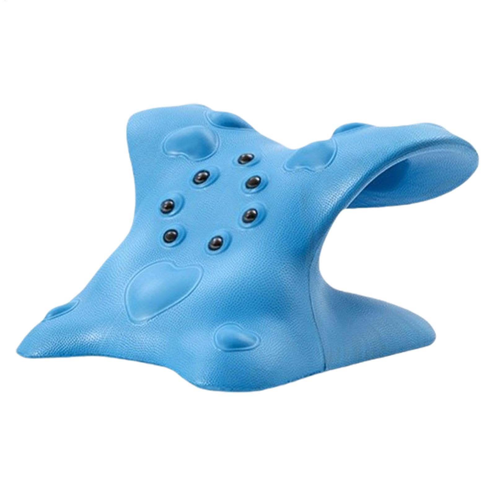 Veeteah Neck and Shoulder Relaxer - Neck Stretcher with Upper Back Massage Point - Portable Traction and Reverse Arch Support Pillow for Men Women, Cervical Spine Alignment