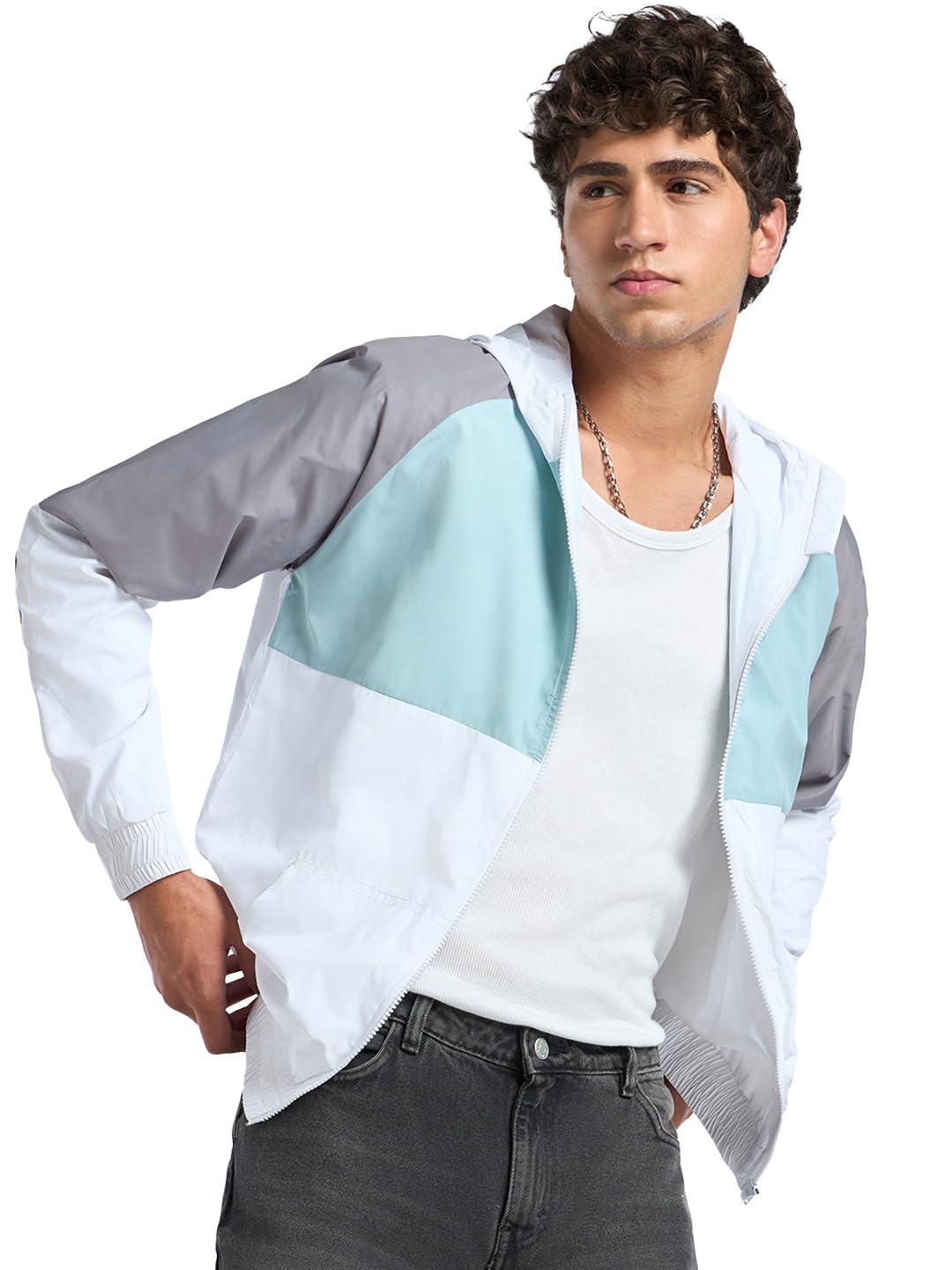 Men's Nylon Regular Fit Hooded Windcheater Jacket | Bewakoof Air 1.0 | Jacket for Men Winter Wear-picture-13