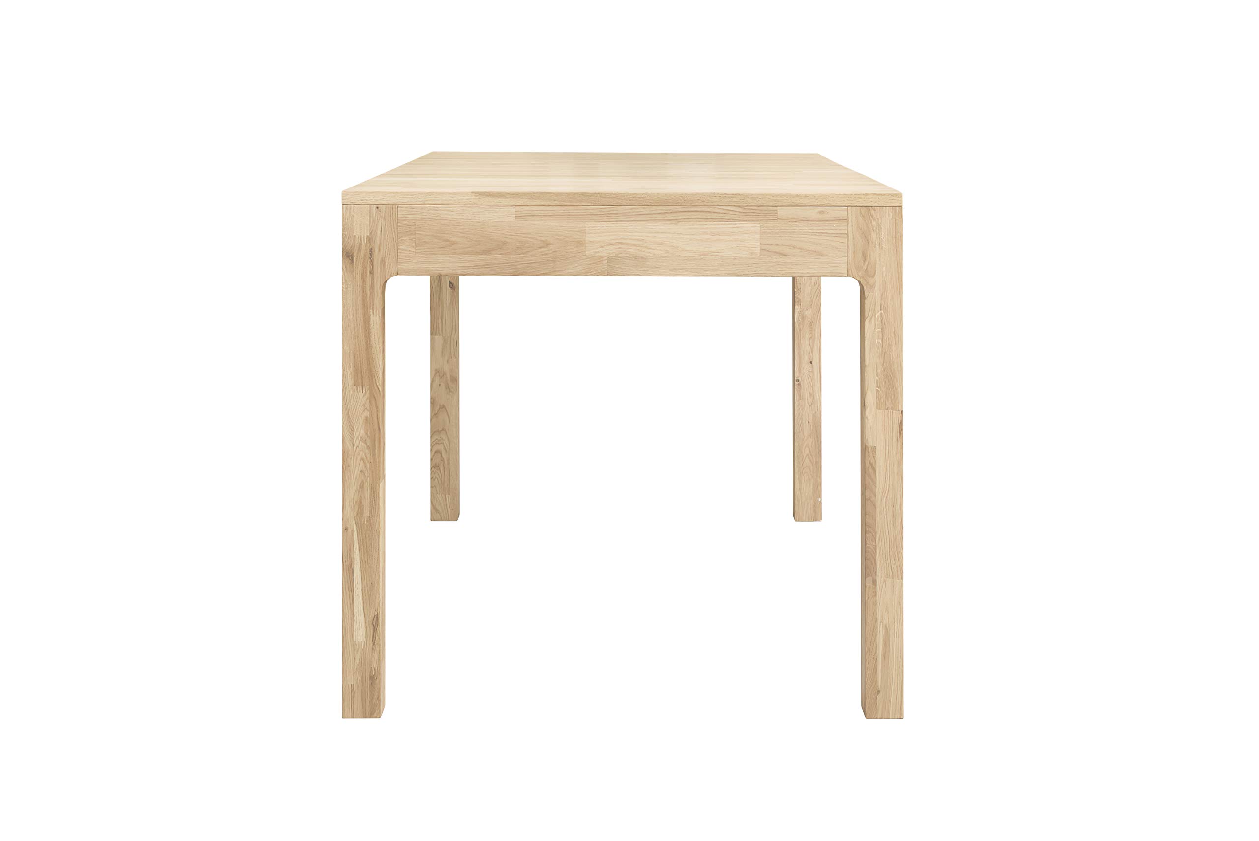 Esstisch Marsi (ausziehbar) • Tisch für Küche, Esszimmer & Wohnzimmer • Massivholz (Eiche) • Eiche Gebleicht • Holztisch (85-125 x 80 x 75 cm) • 4-6 Personen