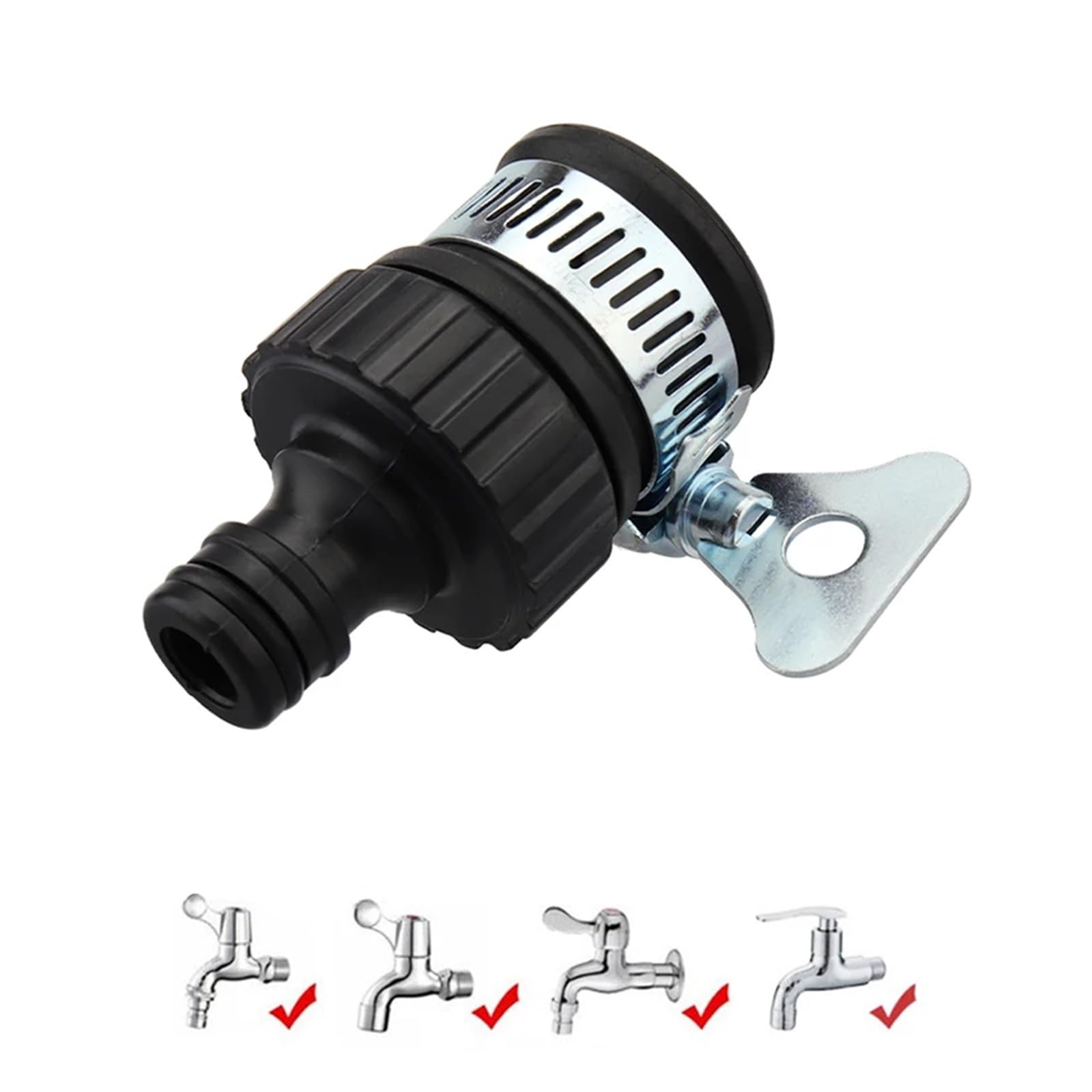 Conector universal para manguera de grifo de agua para elaboración de cerveza casera, adaptador de conexión rápida para lavado de autos, riego de jardín, manguera de jardín, accesorios para vino