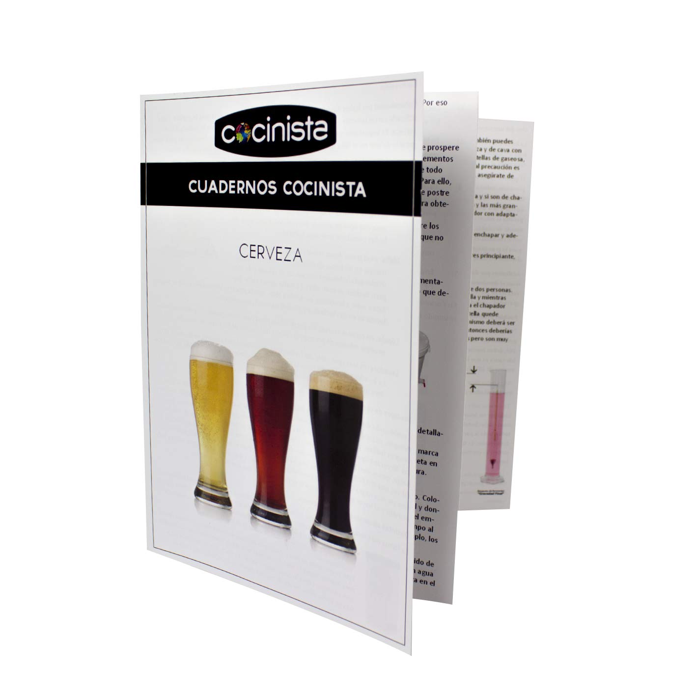 Cocinista Kit Cerveza Artesanal Casera 30 L con Malta y Levadura Incluidas Fermentador con Grifo Antisedimento, Airlock, Chapador y 100 Chapas Guía en Español para Fermentar y Embotellar