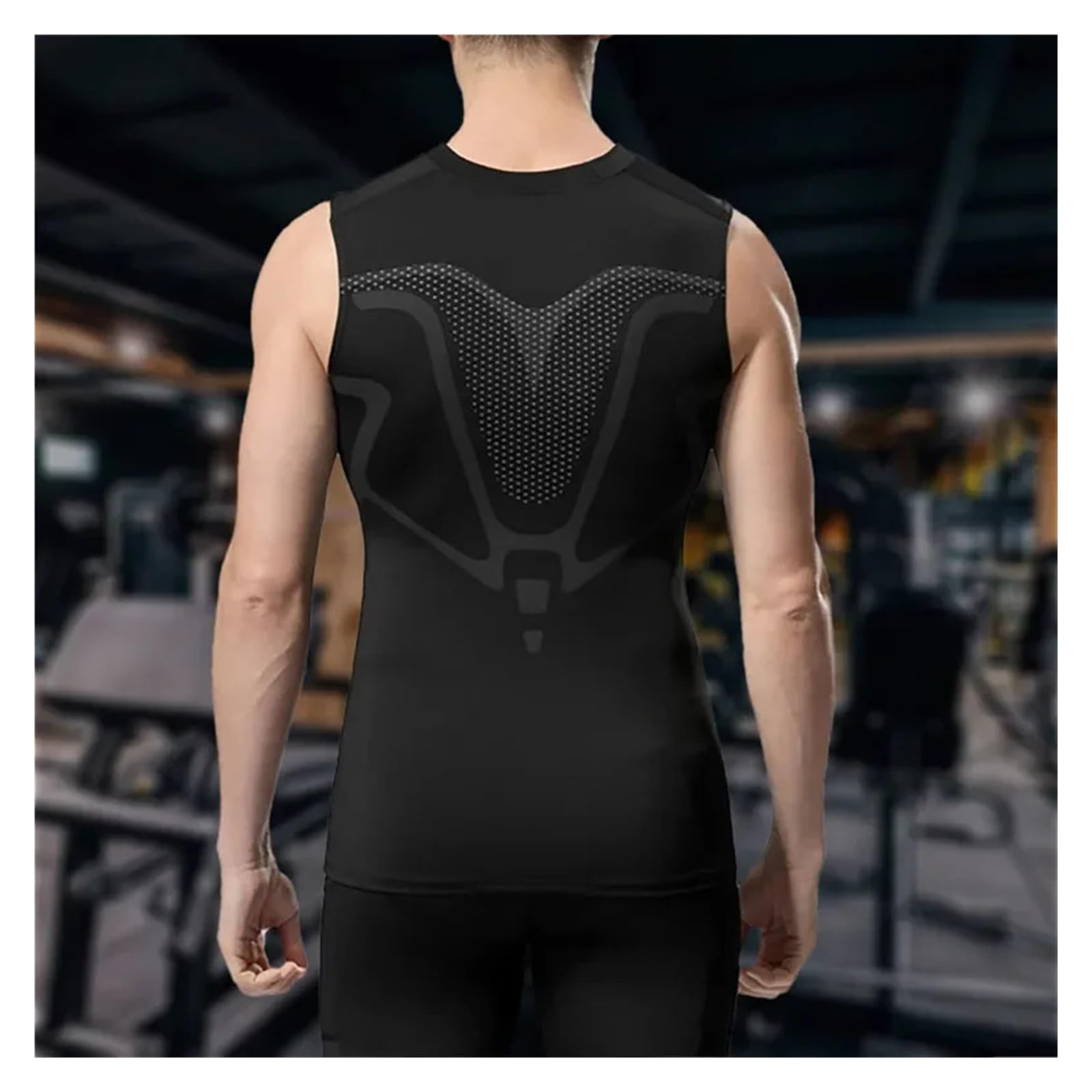 Copertura per Uomo Gilet Modellante for Uomo Tessuto for for Costruire Un Corpo Camicie Contenitive for La Pancia Canotta Fitness Allenamento Dimagrante Body Shaper