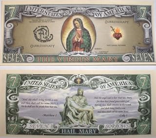 Set of 10 Bills-The Virgin Mary 7 Dollar Bill