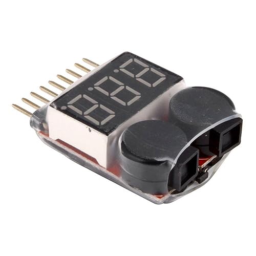 yueton Rc 1-8s Lipo Battery Tester Monitor Low Voltage Buzzer