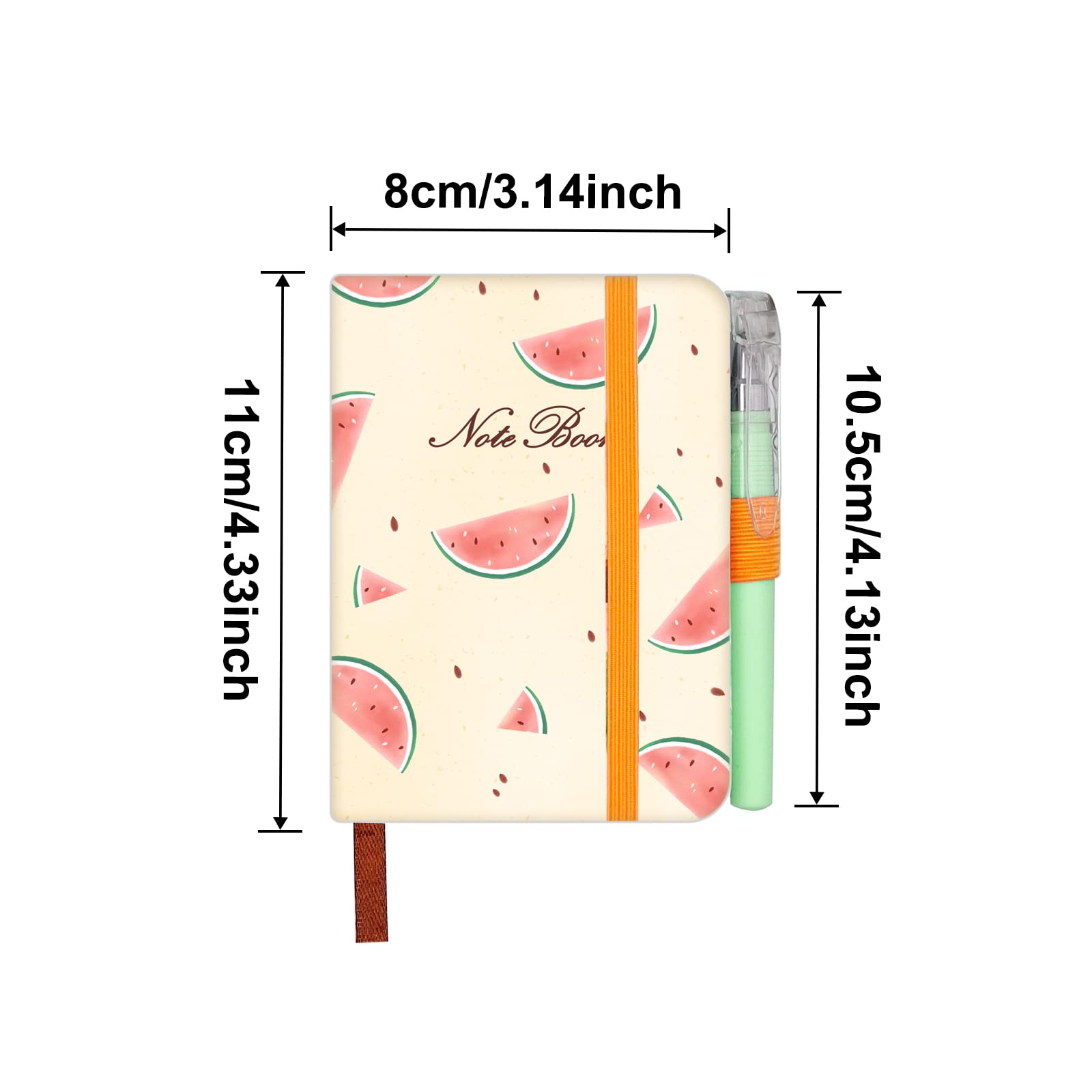 itechpanda Confezione da 2 mini quaderni tascabili con penna, formato A7, con copertina rigida, per bambini, ragazze, donne, università, studenti, ufficio, diario per scrivere oggetti