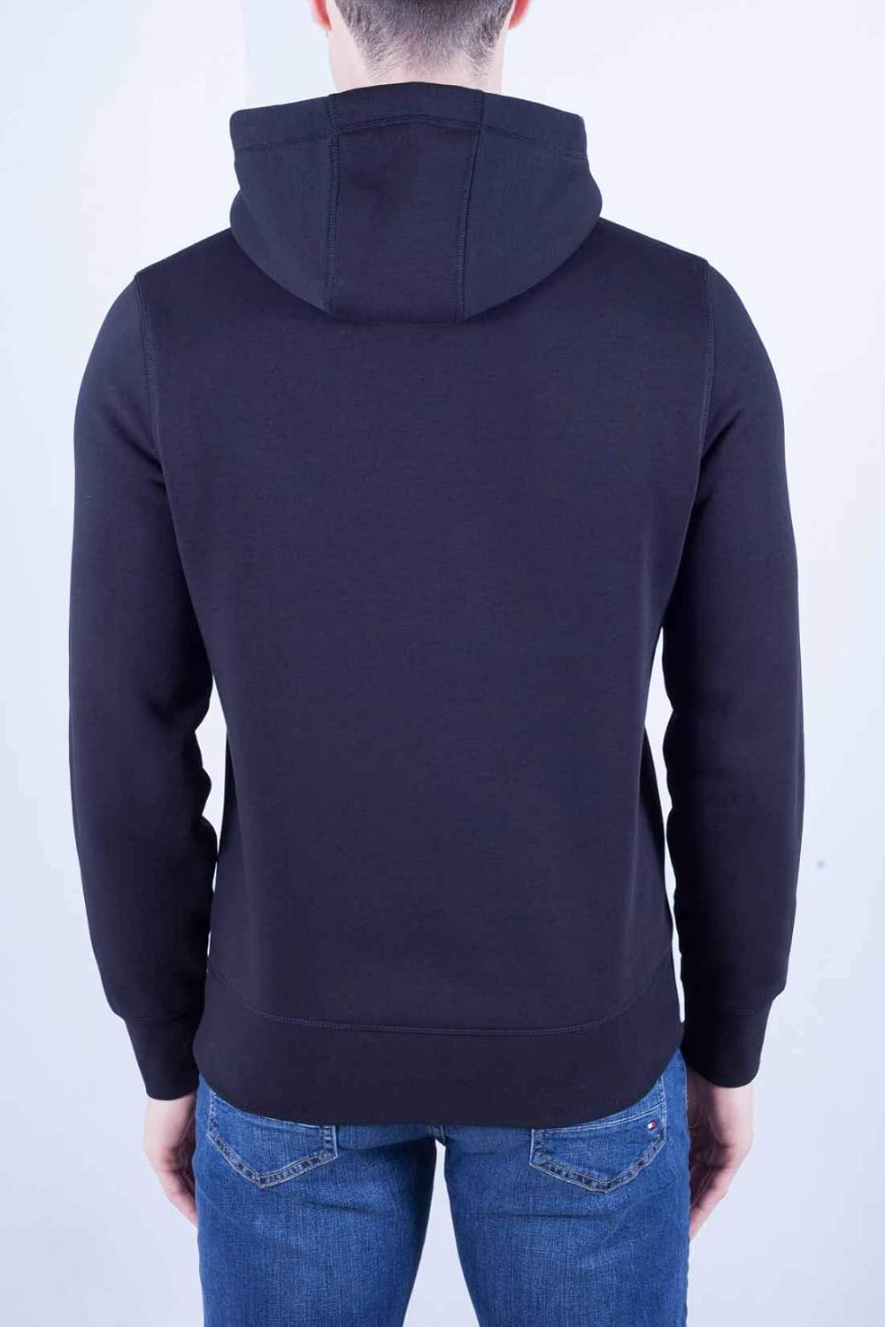 Tommy Hilfiger Men's Fleece Lined Logo Hoodie Black Large - Image 4