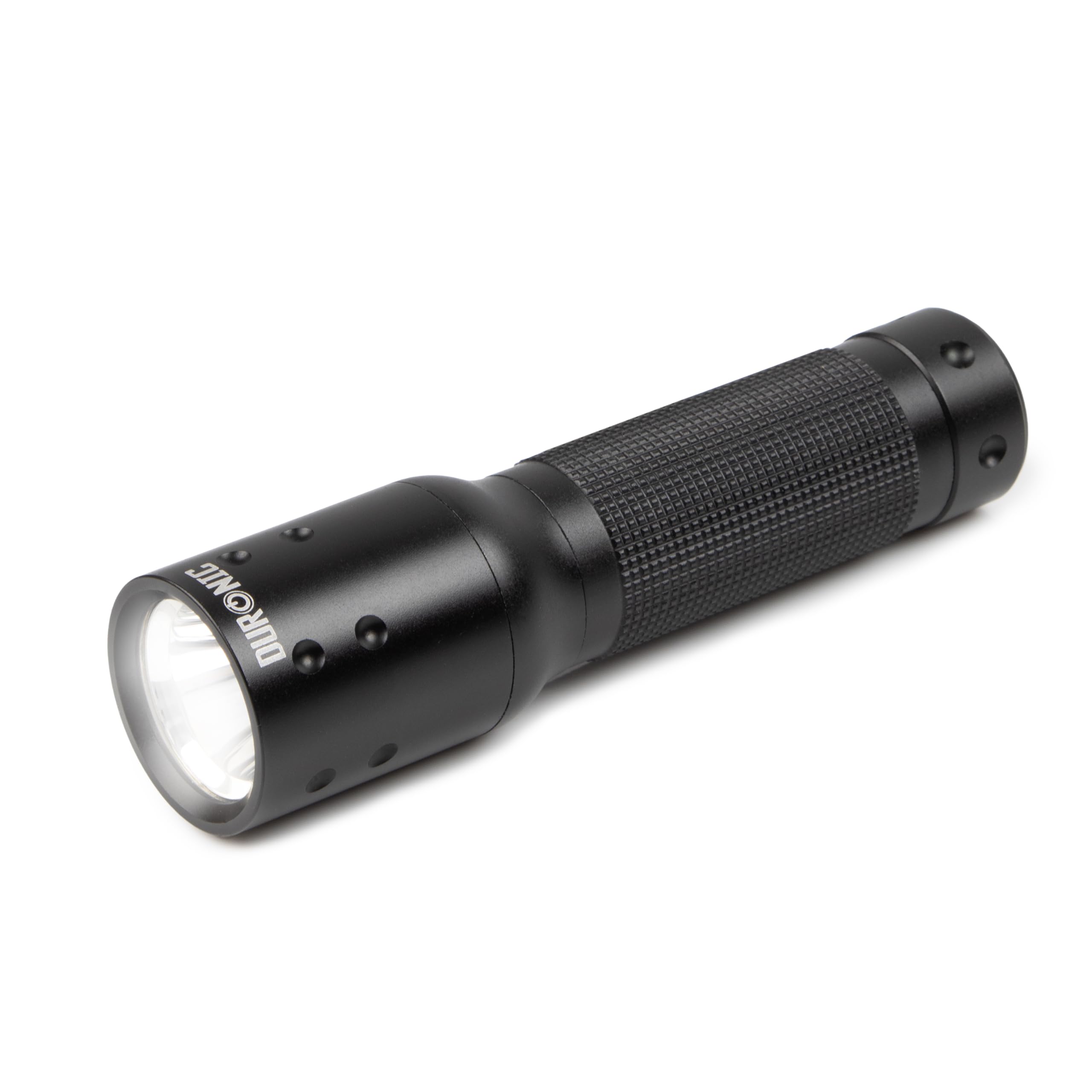 Duronic Black Led Torch Rfl283aa Portable Flashlight, Handheld Pocket Torchlight, Lightweight Torch Light For Camping Hiking Night Emergencies & Outs