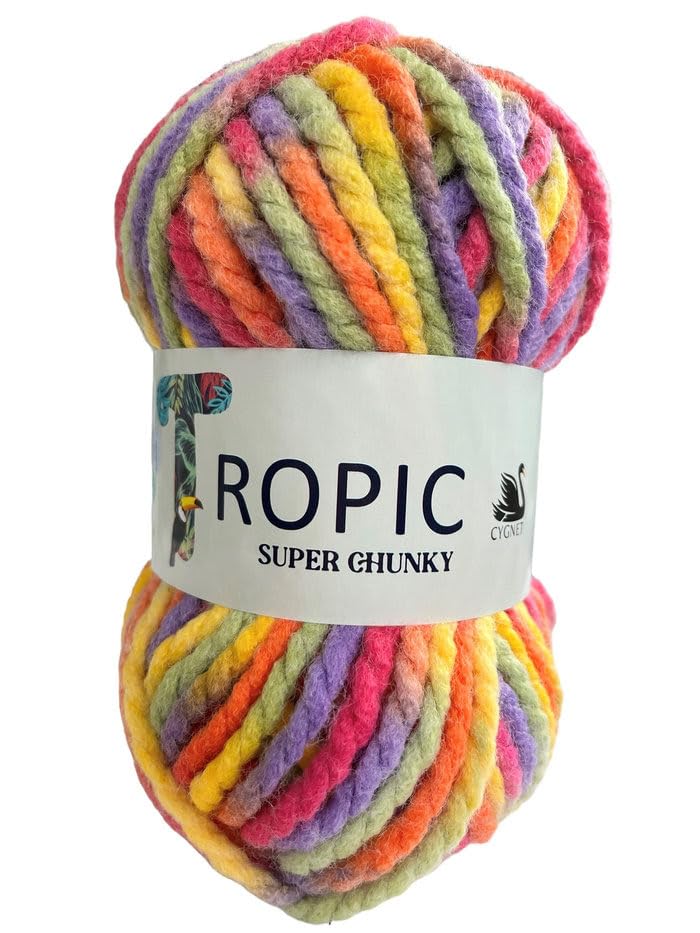 Cygnet Tropic - Super Chunky - 100% Acrylic Wool 5Ballsx100gram Hummingbird 902
