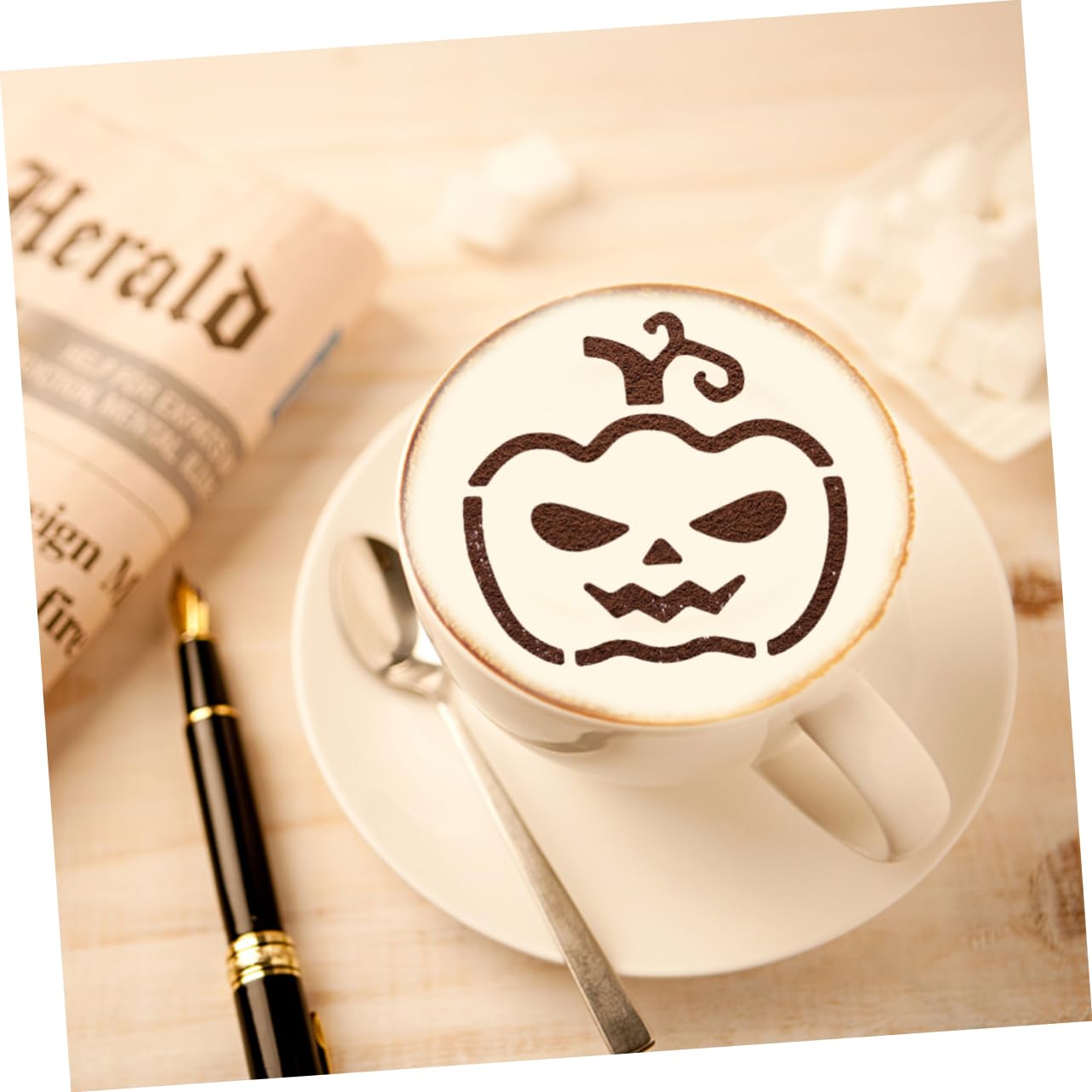 TOPBATHY 3juegos Plantillas De Café Inoxidable Para Decoración De Latte De Para Cappuccino y Café