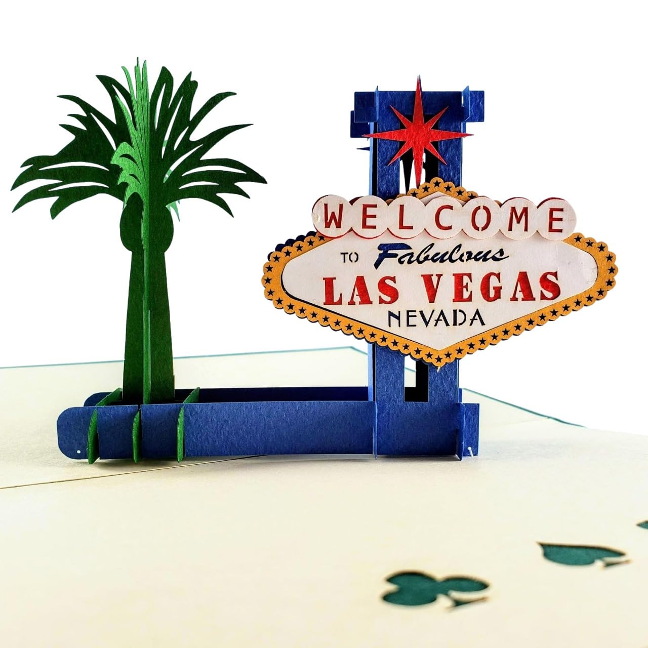 iGifts And Cards Las Vegas 3D Pop-Up Card – Welcome to Fabulous Vegas Scene for Travel Reveal, Congratulations, Casino Night, Adventure Surprise – Fun