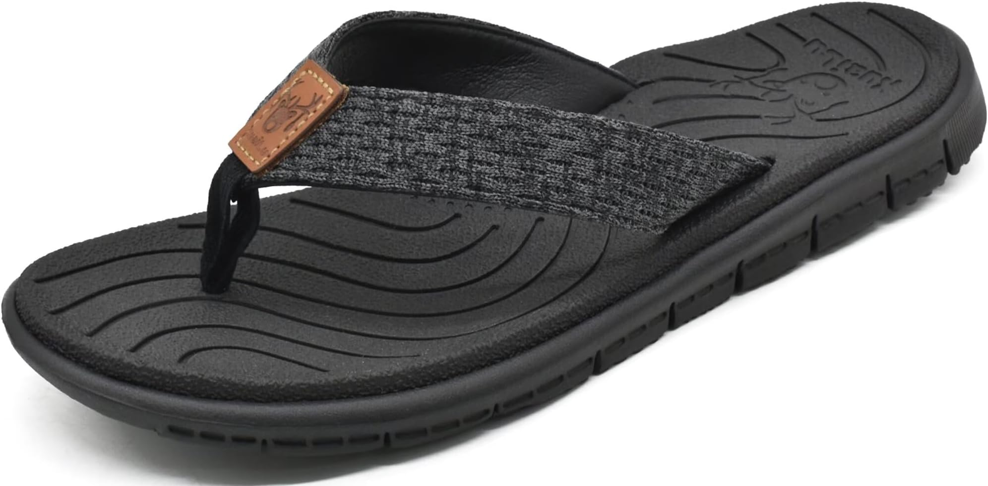 KuaiLu Womens Casual Flip Flops with Comfortable Arch Support Yoga Mat Summer Beach Walking Thong Cushion Sandals Lightweight Flats Non-Slip Shoes Indoor Outdoor