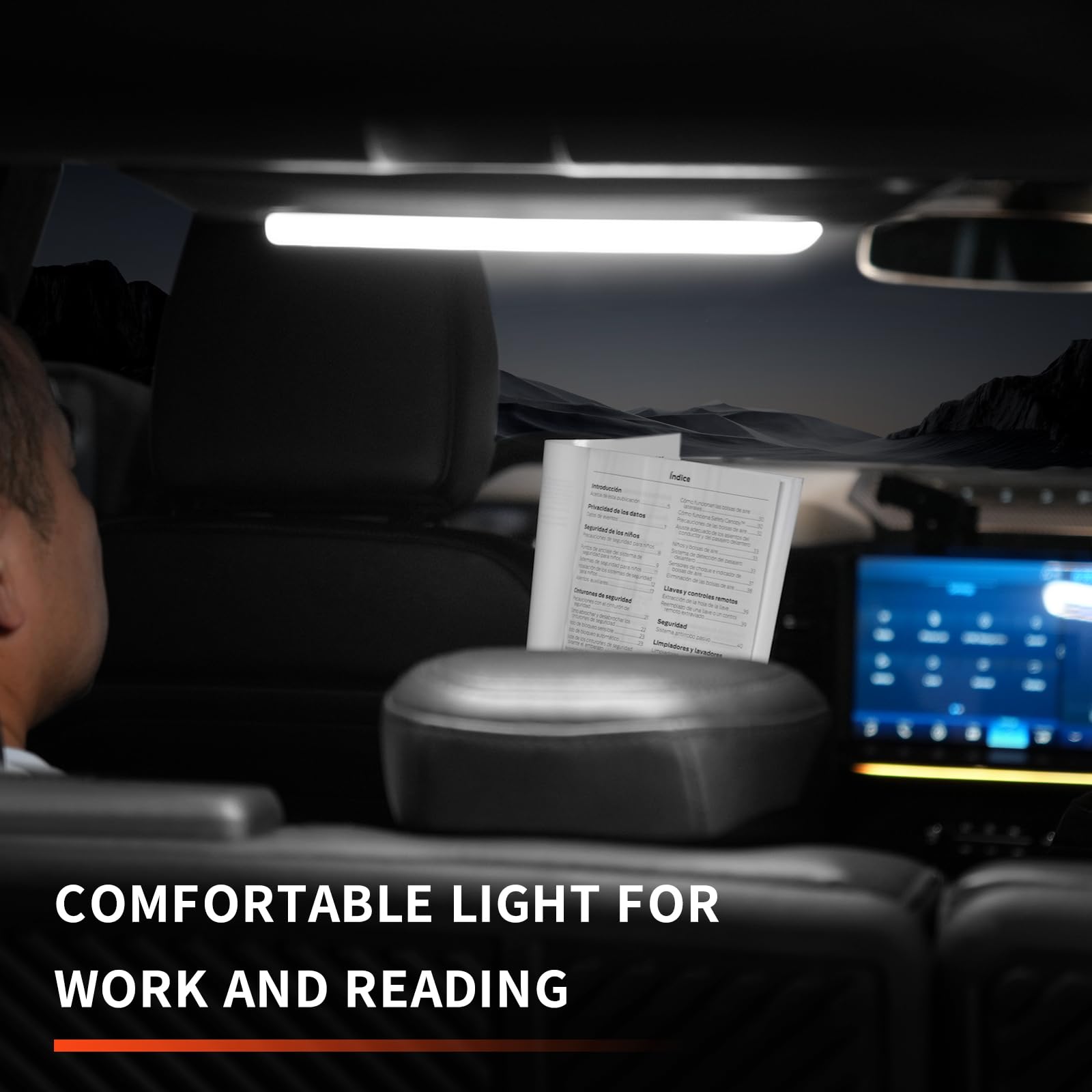 Luces traseras de techo compatibles con Ford Bronco 2021-2025, interruptor táctil LED para área de carga de techo de maletero, interruptor original de 4 puertas (no para modelos de 2 puertas)