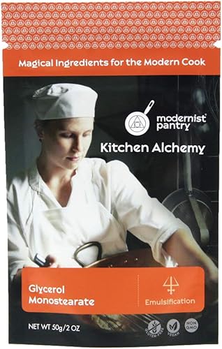 Modernist Pantry Monostearato de glicerol (GMS) Sin OMG sin gluten vegano - 50 g2 oz