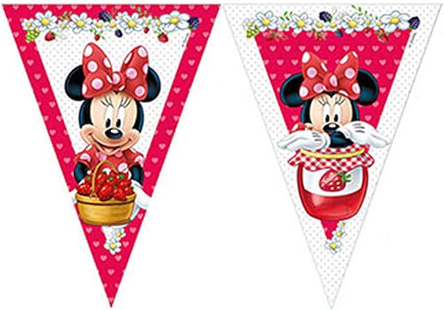 Unique Party 72279 - 2.3m Jam Packed Disney Minnie Mouse Bunting Flags