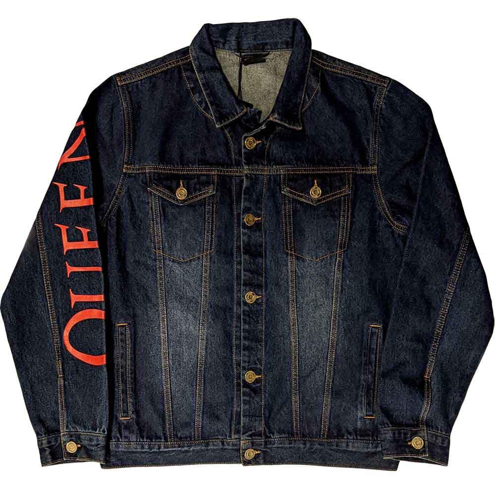 Paradiso Clothing Unisex White Queen Crest Denim Jacket - Xxl