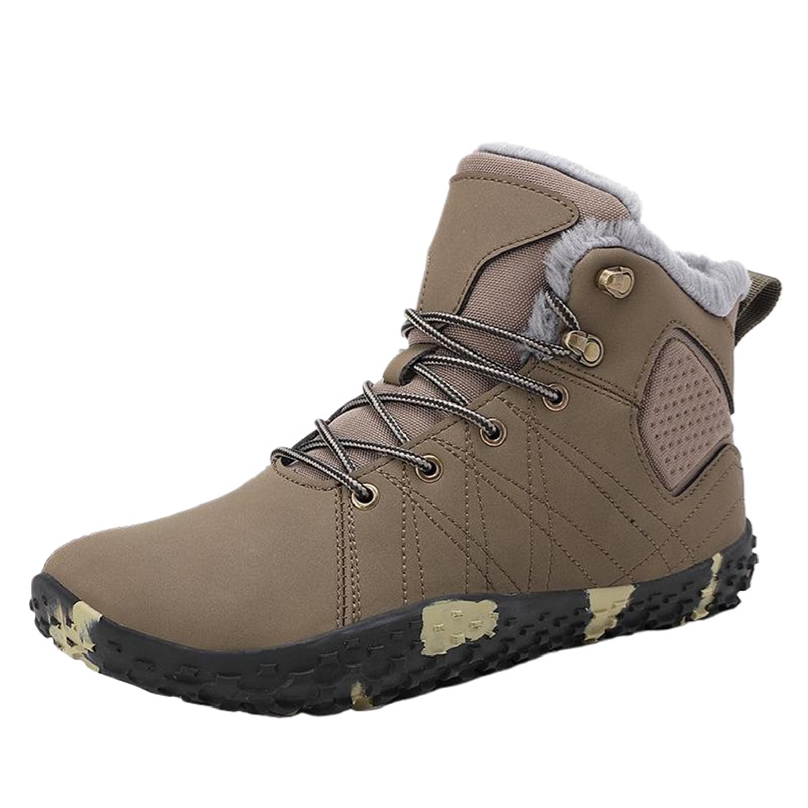 Męskie buty zimowe, buty trekkingowe z futrzaną podszewką, zimowe buty na co dzień i do aktywności na świeżym powietrzu