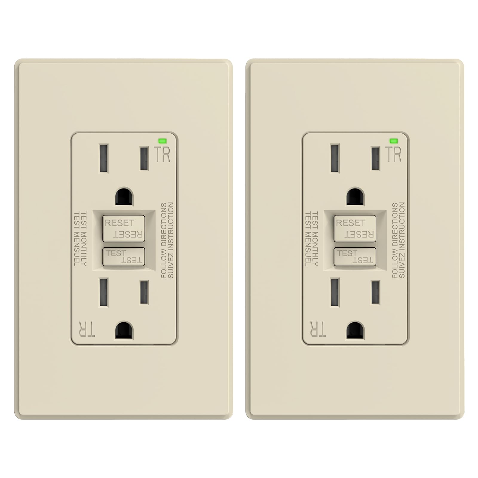 ELEGRP GFCI Outlet - Self-Testing Safety -12
