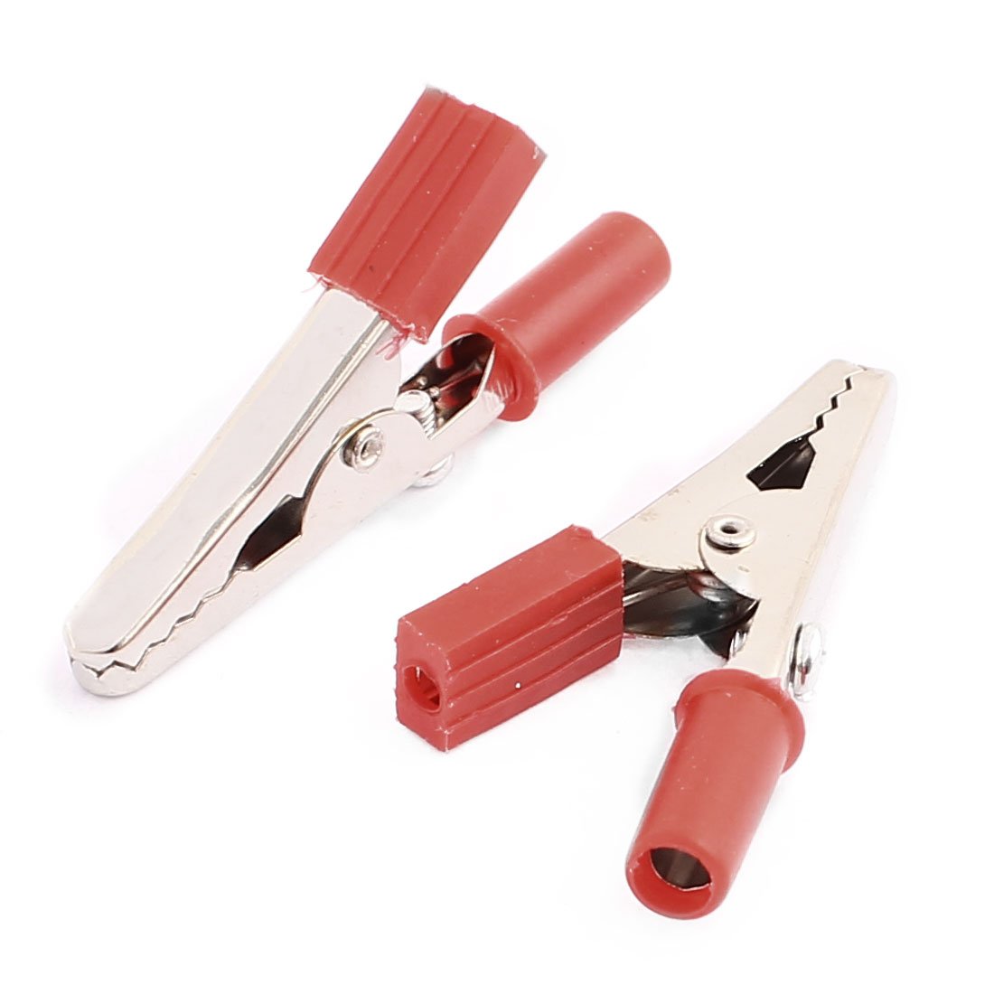 Aexit 250 sztuk 2.16 'Testowanie izolowanych kabli powłoki Krokodylki krokodylkowe Zaciski Czerwone(250 Pcs 2.16' 'Câble Shell isolé Alligator Rouge Crocodile