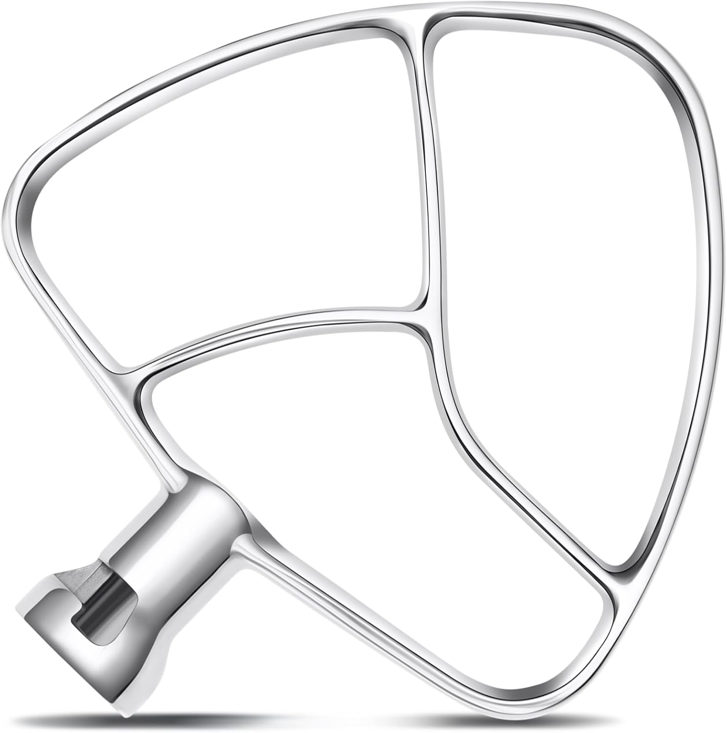 Attachment Knob Thumb Screw 1.65''+Flat Beater Replacement for KitchenAid 5Qt Paddle Attachmentfor Tilt-Head Stand Mixers K45B,Stainless Steel Accessories/No Coating/Dishwasher Safe