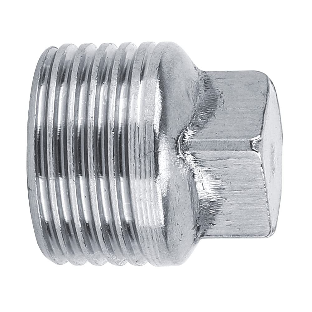 10pcs G1/2 Stainless Steel Pipe Fittings Adapter Connector Durable Anti for Bathroom Kitchen Plumbing (Type C 4-Point External Wire Plug)