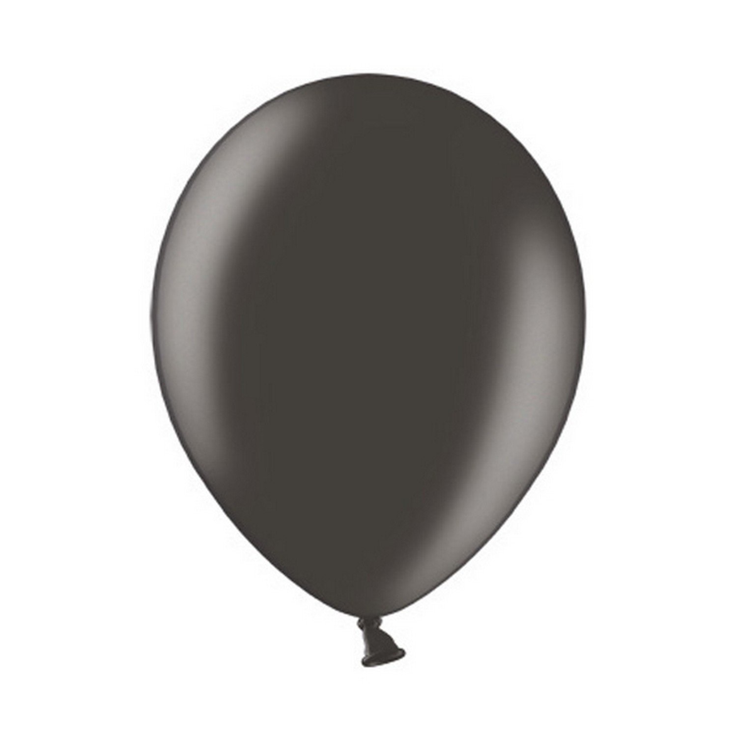 Belbal12 Inch Metallic Black Balloons (Pack of 100)